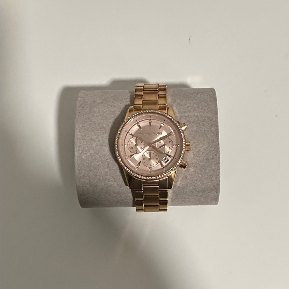 Michael Kors Rose Gold Chronograph Watch